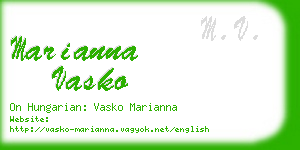 marianna vasko business card